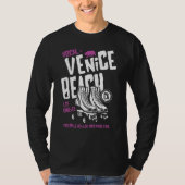 Venice Beach California Retro Roller Skate 9 Tシャツ (正面)