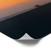 Venice Beach California Sunset Souvenir ポスター (角)