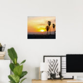 Venice Beach California Sunset Souvenir ポスター (ホームオフィス)