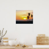 Venice Beach California Sunset Souvenir ポスター (キッチン)