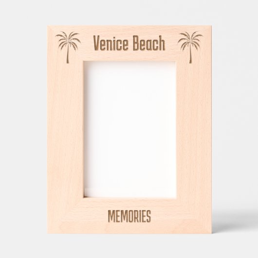 Venice Beach Florida Laser Engraved frame レーザー彫刻フレーム (正面)