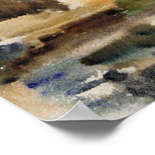 Venice (ca. 1903) by John Singer Sargent ポスター (角)