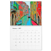 VENICE Calendar カレンダー (2月 2027)