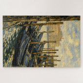 Venice Gondola Gold Van Gogh Style Art Puzzle ジグソーパズル (横)