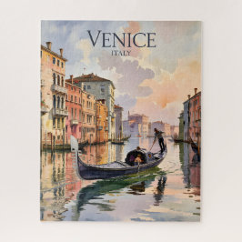 Venice Gondola Ride Watercolor Canal Colorful ジグソーパズル