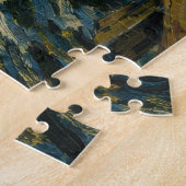 Venice Gondola Van Gogh Style Mosaic Art Puzzle ジグソーパズル (側面)