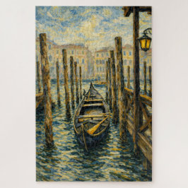 Venice Gondola Van Gogh Style Mosaic Art Puzzle ジグソーパズル