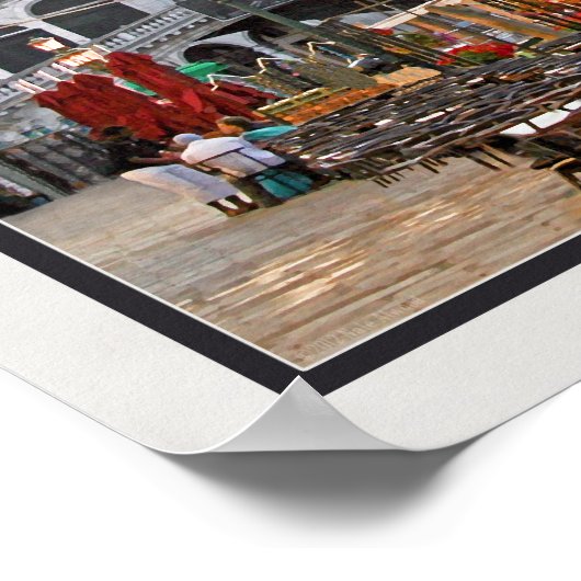 Venice - Grand Canal and Rialto Bridge ポスター (角)