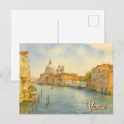 Venice Grand Canal Landscape ポストカード (正面/裏面)