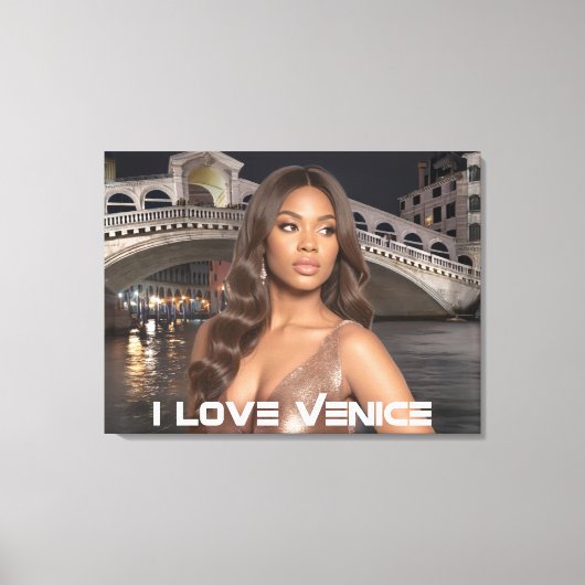 VENICE - I LOVE VENICE キャンバスプリント (正面)
