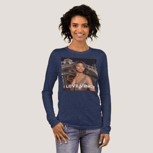 VENICE - I LOVE VENICE トライブレンドＴシャツ (正面全体)