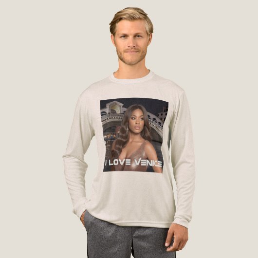 VENICE - I LOVE VENICE トライブレンドＴシャツ (正面全体)