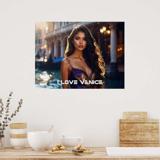 VENICE - I LOVE VENICE ポスター (キッチン)