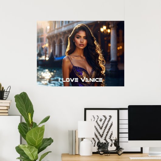 VENICE - I LOVE VENICE ポスター (ホームオフィス)