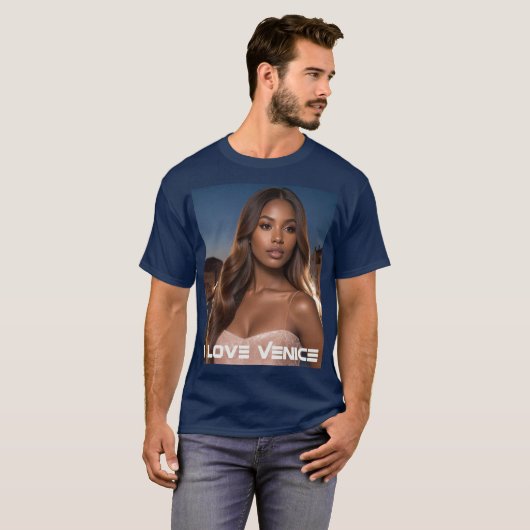 VENICE - I LOVE VENICE Tシャツ (正面フル)