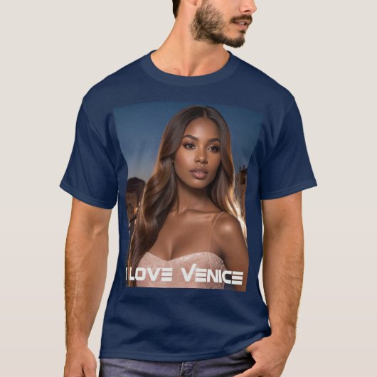 VENICE - I LOVE VENICE Tシャツ (正面)