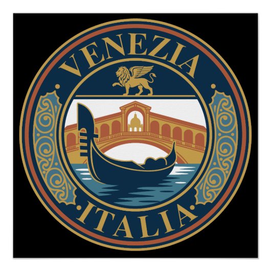Venice Italy ポスター (正面)