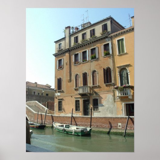 Venice Italy Canal ポスター (正面)