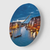 Venice_Italy_Canal_iphone ラージ壁時計 (傾斜)