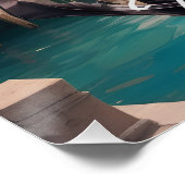 Venice Italy Canals Travel Poster ポスター (コーナー)