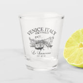 Venice Italy Cute Old Landscape ショットグラス (正面)