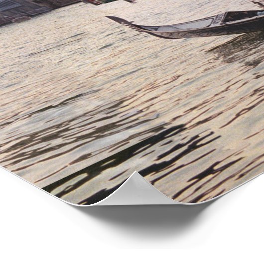 Venice Italy Poster / Gondola ポスター (角)