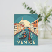 Venice Italy Rialto Bridge Vintage  ポストカード (スタンド正面)