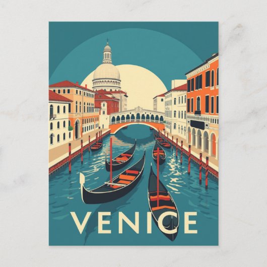 Venice Italy Rialto Bridge Vintage  ポストカード (正面)
