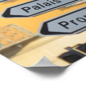 Venice Italy Street Signs ポスター (角)