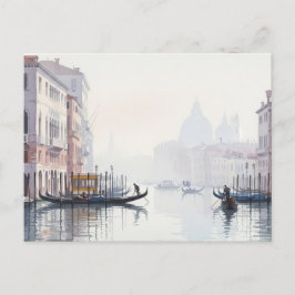 Venice Italy Travel Souvenir Watercolor ポストカード