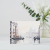 Venice Italy Travel Souvenir Watercolor ポストカード (スタンド正面)
