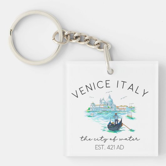Venice Italy Vacation Souvenir キーホルダー (正面)