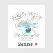 Venice Italy Vacation Souvenir シール (シート)