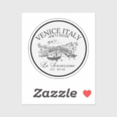 Venice Italy Vintage Old Landscape シール (シート)