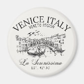 Venice Italy Vintage Old Landscape マグネット (正面)