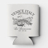 Venice Italy Vintage Old Landscape 缶クーラー (裏面)