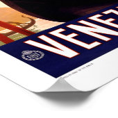Venice Italy Vintage Travel ポスター (角)