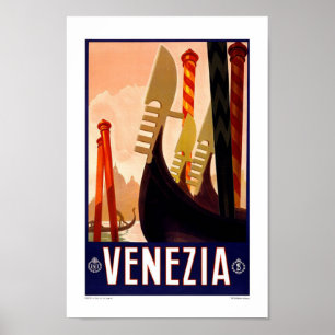 Venice Italy Vintage Travel ポスター