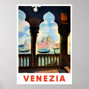 Venice Italy vintage travel ポスター