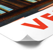 Venice Italy vintage travel ポスター (角)