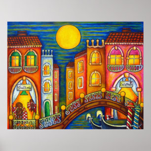 Venice Soiree Print by Lisa Lorenz ポスター