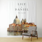 Venice Wedding Photo Backdrop タペストリー (インサイチュ)