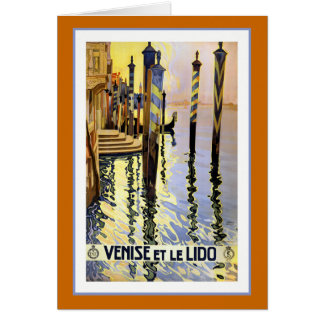 "Veniseとle Lido"のヴィンテージ旅行ポスター