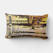 "Veniseとle Lido"イタリアのヴィンテージ旅行枕 ランバークッション (裏面)