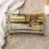 "Veniseとle Lido"イタリアのヴィンテージ旅行枕 ランバークッション (ブランケット)