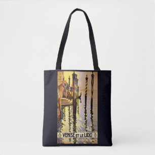 "Venise et le Lido"イタリアのヴィンテージ旅行バッグ トートバッグ