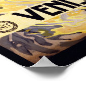 "Venise et le Lido"イタリアのヴィンテージ旅行ポスター ポスター (角)