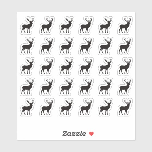 Venison Wedding Place Card Food Meal Menu Choice シール (シート)