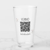 VENMOで花嫁に乾杯 QRコード独身最後の夜 タンブラーグラス (正面)