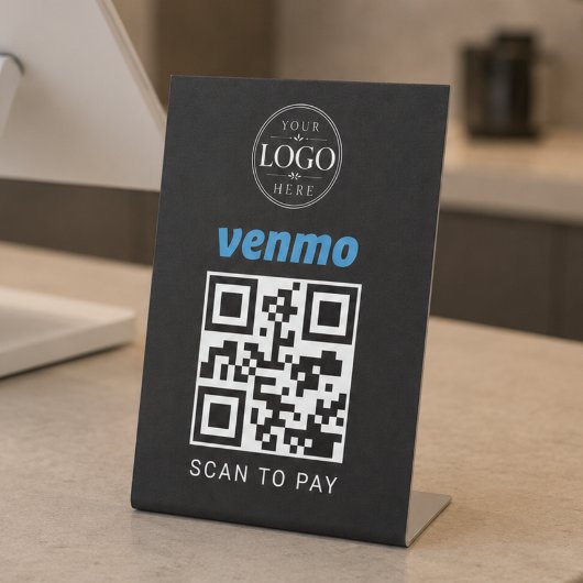 Venmoスキャン支払いディスプレイ 台座サイン